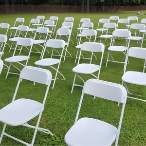 Outdoor <strong>White</strong> Black Colors PP Plastic Metal <strong>Folding</strong> <strong>Chair</strong> Wedding Party Plastic <strong>Folding</strong> <strong>Chair</strong> for Events - Product Image 4