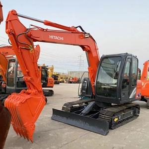 Excavatrice sur chenilles Hitachi ZX60 ZX70 de 6 tonnes d'occasion amphibie avec moteur Hino, pompe et moteur-Composants du noyau inclus - Product Image 1