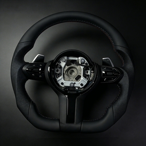 Volante Deportivo de Cuero Perforado para <span class=keywords><strong>BMW</strong></span> 320 <span class=keywords><strong>525</strong></span> F10 M5 F30 M3 E90 M6 E70 E71 F31 F32 X5 F01 F07 F20 F11 F22 F25 - Product Image 2
