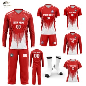 Conjunto de Uniforme de Fútbol Personalizado Sublimado Unisex, Ropa Deportiva con Transferencia de Calor, Uniforme de <span class=keywords><strong>Club</strong></span> de Fútbol Personalizable, Ropa de Fútbol para Adultos, Verano - Product Image 1