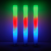 Bâtons de mousse colorés à LED lumineuses Bâtons lumineux en éponge Bâtons Rally Rave Baguettes lumineuses Bâton lumineux clignotant Fournitures de fête