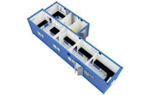 Biyolojik analiz için laboratuvar mobilyası prefabrik konteyner Lab diş kimyasal moleküler biyoloji gıda bilim Lab - Product Image 6