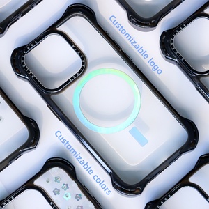 Étui de téléphone transparent en TPU anti-impact de 7,5 m, vente en gros, étui de téléphone avec anneau magnétique, impression UV personnalisée pour iPhone 16 15 14 13 Pro Max - Product Image 5