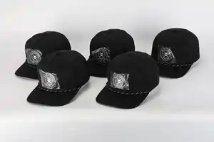 مخصص PVC رقعة 5 ألواح للرجال بفتحة مقطوعة بالليزر Perforated ، حبل مقاوم للماء Gorras ، رياضات بوليستر