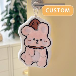 Serviette de toilette en coton personnalisée brodée avec un motif de dessin animé mignon et un logo personnalisé, serviettes de toilette personnalisées - Product Image 5