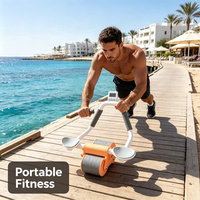 Rouleau abdominal professionnel pour hommes et femmes adultes, rebond automatique, pour la maison, la salle de sport, musculation abdominale, amincissement de la taille, entraînement