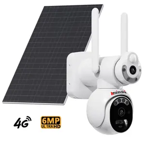 بطارية 4G واي فاي الأمن PTZ شبكة 6MP CCTV كاميرا الأمن الحية