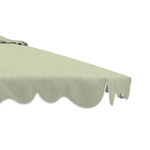 Large Scalloped Fringed Pool Umbrella Custom Logo OEM Aluminum Crank Handle Bali Tassel Terraza Garden <strong>Parasol</strong> Patio <strong>Table</strong> - Product Image 3