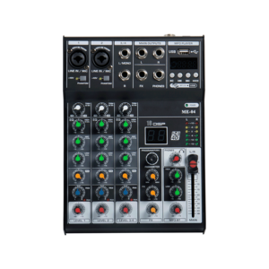 Mezcladora de Audio Profesional Mini de 4/6 Canales, Consola de DJ Metálica, Mezcladora con Ecualizador de 3 Bandas, Entrada USB MP3, Grabación por Computadora, Reproductor de Música - Product Image 3