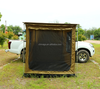 Tenda Mobil Persegi Satu Lapis Anti Air dan Bernapas untuk Empat Orang, Empat Musim, dengan Tipe Penyangga Lurus untuk SUV