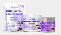 Poudre d'Ube Superfood de marque privée OEM, Poudre d'Igname Violette Ube en Boîte et en Pot