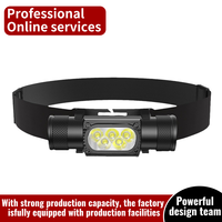 USB-Aufladbare Kopf-LED-Lampe 5 LED Stirnlampe Taschenlampe für Kopf-Camping Outdoor-Kopfleuchte LED-Stirnlampe
