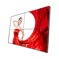 Mur vidéo LCD le plus populaire 55 pouces 46 pouces 0.88mm écran TV 2x2 large LED intérieur 3x3 mur vidéo mur d'affichage de signalisation numérique