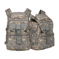 Sac à dos tactique Molle unisexe de grande taille pour 3 jours, randonnée, trekking, motif camouflage, fermeture éclair, grande capacité, polyester, antivol