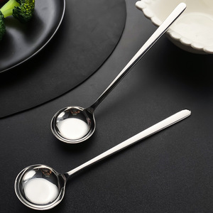 Cuillère en acier inoxydable 316, manche droit, tête ronde, passe au lave-vaisselle, cuillère à soupe, usage domestique - Product Image 1