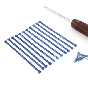 Juego de Placas de Bloqueo Veterinarias, 10 Piezas, 1.5mm, Cabeza Doble T, Sistema de Implantes de Fijación Ósea Maleable y Cortable - Product Image 1