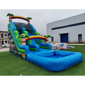 Toboganes Acuáticos Inflables Comerciales <span class=keywords><strong>para</strong></span> Adultos, con <span class=keywords><strong>Piscina</strong></span> Desmontable, <span class=keywords><strong>para</strong></span> Uso en Exteriores, en Venta, Compre un Tobogán Acuático Inflable con Diseño de Palmera - Product Image 4