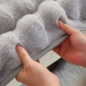Design personalizzabile decorazione <span class=keywords><strong>per</strong></span> la casa morbida e confortevole fodera <span class=keywords><strong>per</strong></span> divano in poliestere con pelliccia di coniglio sintetica - Product Image 3