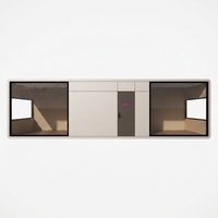 Maison préfabriquée en acier de luxe, étanche, type Apple Cabin, solution clé en main