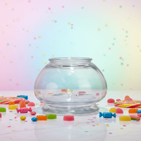 Pot en verre transparent à large ouverture, personnalisable, pour le stockage des aliments (grains de café, bonbons et snacks), pot de présentation décoratif