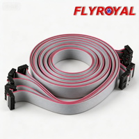 Câble plat d'extension FFC personnalisé gris, pas de pas 1.27mm, 2.54mm, 1.2.0mm, 6, 8, 10, 12, 14, 16, 18, 19, 20, 22, 24, 26, 28, 30, 34 broches IDC