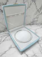 Hochwertige LED-Schmuckverpackungsbox in Grün, Weinrot und Blau, Samtbox für Ringe, Ohrringe, Armreifen, Anhänger und Halsketten, Lange Armbandbox