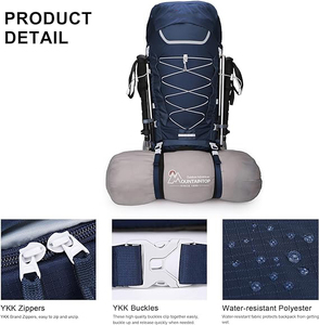 Zaino con telaio interno <span class=keywords><strong>75L</strong></span> con copertura antipioggia zaino montagna escursionismo - Product Image 2