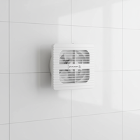 Ventilateur d'extraction ultra-plat unidirectionnel pour toilettes/salle de bain, en plastique, rond, silencieux, électrique, à fixation murale/par fenêtre, OEM/ODM