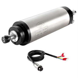 มอเตอร์แกนหมุน CNC ระบายความร้อนด้วยน้ำขนาด65มม. ER11 1.5KW มาใหม่พร้อมโรเตอร์ทองแดงอัพเกรดสำหรับเครื่องแกะสลัก CNC - Product Image 1