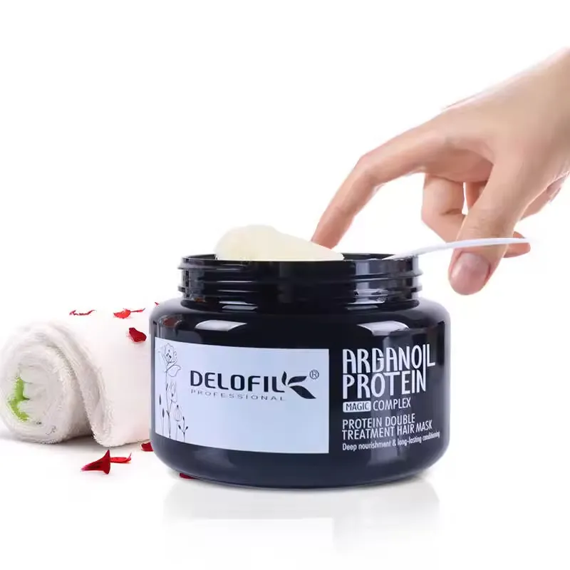 Groothandel Droog Beschadigd Haar Arganolie Proteïne Dubbele Behandeling Keratine Reparatie Conditioner Haarmasker Crème Dagelijkse Haarverzorgingssalon