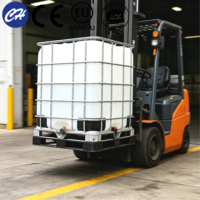 Réservoir IBC carré en plastique de 1000 L certifié CE, conteneur de stockage de liquides pour la logistique de produits chimiques, d'eau, d'huile et d'aliments