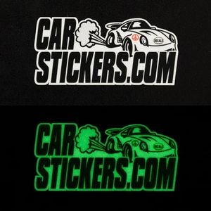 สติกเกอร์ติดรถยนต์เรืองแสงกลางคืน กันน้ำ ตัดตามรูป สติกเกอร์ไวนิลเรืองแสงในที่มืดสำหรับเด็ก - Product Image 4