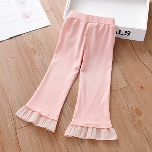 <span class=keywords><strong>Leggings</strong></span> Estivi in Cotone Sottile per Bambine, con Elastico in Vita e Rivestimento in PU, Pantaloni Lunghi Eleganti per Primavera e Autunno - Product Image 4