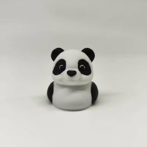 Ornements mignons en forme de panda et de canard imprimés en 3D, accessoires de collection charmants, décorations de table – Statues d'animaux en plastique durable - Product Image 1