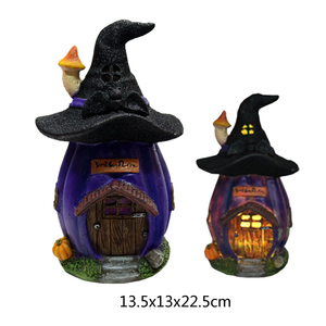Resina artigianato regalo decorazione della tavola festa di Halloween casa decorare accessori strega zucca casa decorata - Product Image 4