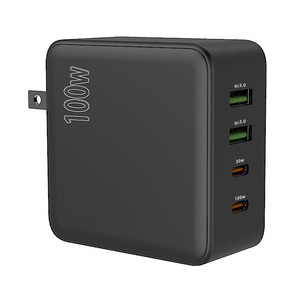100W GaN PD Charger 2A2C Foldable US <b>Plug</b> Fast Charging <b>Adapter</b> White - Product Image 2