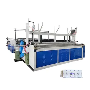 Máquina automática de rebobinamento de papel higiênico com garantia de qualidade, máquina perfuradora e rebobinadora de papel higiênico