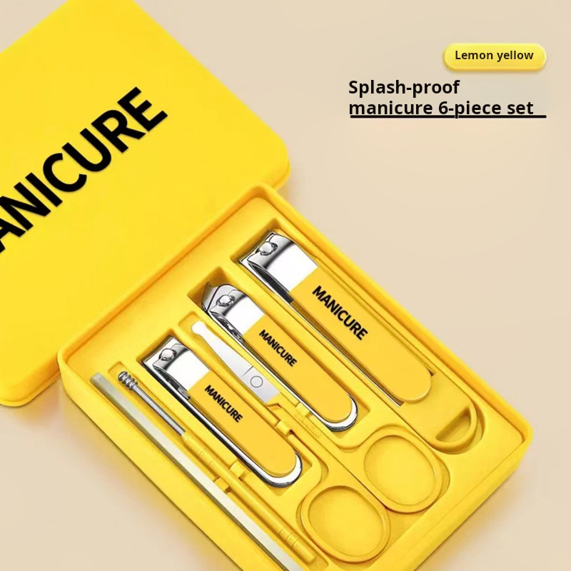 Ensemble anti-éclaboussures 6 pièces de haute qualité [jaune citron]