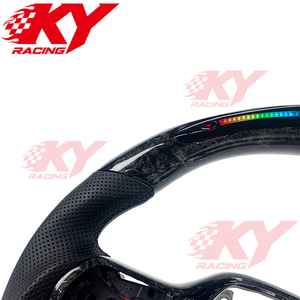 Accesorios Interiores para Honda Civic Accord Sport 8.ª/9.ª/10.ª/11.ª Generación CRV Integra EX, Volante Deportivo LED de Fibra de Carbono con RPM - Product Image 3