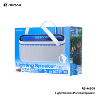 Altavoz Portátil REMAX 100W, 80/100W RMS, Diseño Abyss Mirror, Luces RGB, Micrófonos Duales, 5000mAh, 7H de Reproducción, TWS, AUX/USB, Altavoz para Exteriores