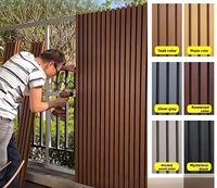 Panneau mural composite bois-plastique moderne, imperméable et anti-moisissure, motif Grande Muraille, pour extérieur d'hôtel, garde-corps et salle de sport domestique