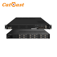 Modulateur HD MI 12 ports, encodeur RF DVB-C DVB-T H.264/MPEG2/MPEG4, multiplexeur IP, brouilleur QAM pour systèmes TV CATV/hôtels
