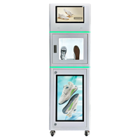 Machine Commerciale de Nettoyage de Baskets à Vapeur et UV, Laveuse-Sécheuse de Chaussures Automatique et Brosseuse pour Chaussures