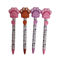 Stylo à bille en forme de patte de chat mignon, papeterie créative pour enfants, vente directe d'usine en gros