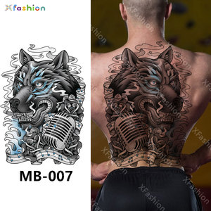 Tatuaje temporal de Parte trasera completa para <span class=keywords><strong>hombre</strong></span>, pegatina de tatuaje grande, tipo temporal, precio de fábrica, gran oferta - Product Image 4