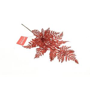 PICK FIORE GLITTER ROSSO H 35CM - Product Image 1