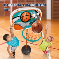 Support de panier de basket pour enfants hauteur réglable mini jeu de basket-ball jouets enfants sport arrière-cour jeu jouet balle pour garçons filles