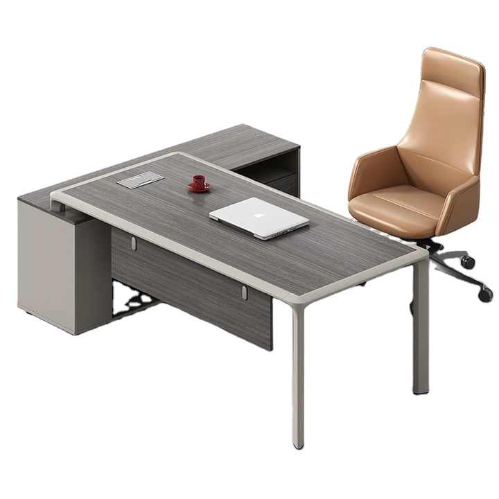 Hot Sale L Shape Ergonomic Office Desk Luxury High End Executive Office