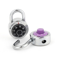 Cadenas à combinaison à cadran 50 mm pour bagages, 3 chiffres, en alliage de zinc, antivol