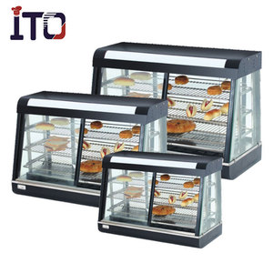 Espositore Riscaldato per Pollo in Acciaio Inox Commerciale, Vetrina Riscaldata per Fast Food e Cibi Caldi - Product Image 1
